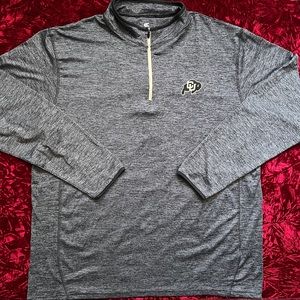 Colosseum CU Buffs Quarter Zip Mock Neck Pullover